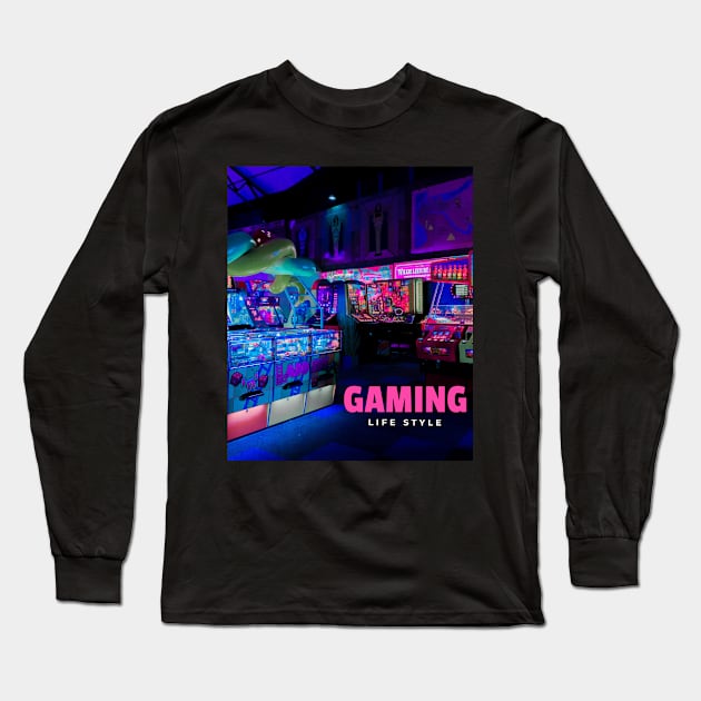 Gaming Lifestyle Long Sleeve T-Shirt by TokerTees